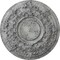 Ekena Millwork Jackson Ceiling Medallion (Canopies up to 13 1/2"), 32 3/4"OD x 2 1/2"P, Ultra Pure White Crackle CM32JAUWC - alternate 1